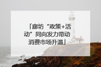 廊坊“政策+活动”同向发力带动消费市场升温