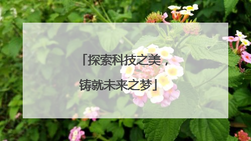 探索科技之美，铸就未来之梦