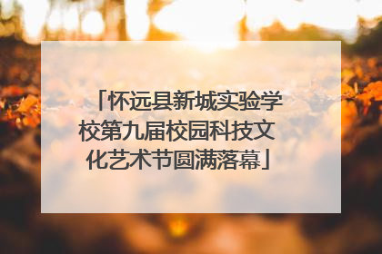 怀远县新城实验学校第九届校园科技文化艺术节圆满落幕