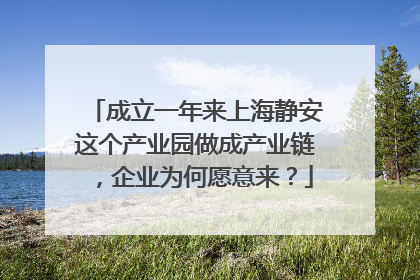 成立一年来上海静安这个产业园做成产业链，企业为何愿意来？