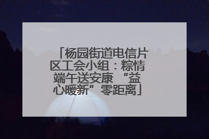 杨园街道电信片区工会小组：粽情端午送安康 “益心暖新”零距离