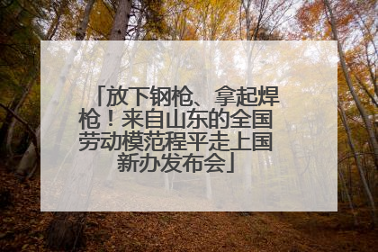 放下钢枪、拿起焊枪！来自山东的全国劳动模范程平走上国新办发布会