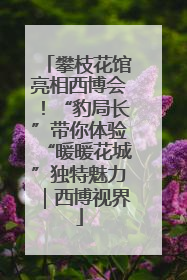 攀枝花馆亮相西博会！“豹局长”带你体验“暖暖花城”独特魅力｜西博视界