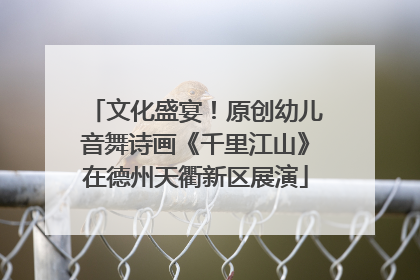 文化盛宴！原创幼儿音舞诗画《千里江山》在德州天衢新区展演