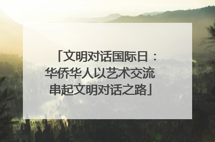 文明对话国际日：华侨华人以艺术交流串起文明对话之路