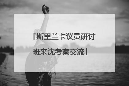 斯里兰卡议员研讨班来沈考察交流