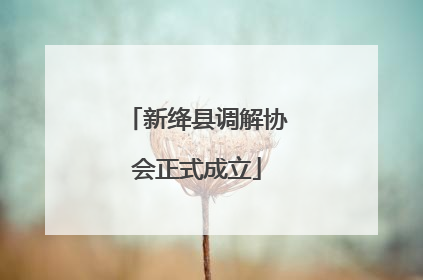 新绛县调解协会正式成立