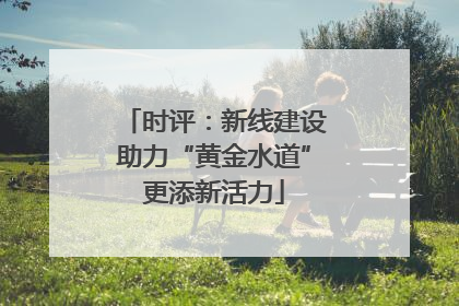 时评：新线建设助力“黄金水道”更添新活力