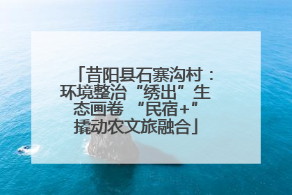 昔阳县石寨沟村：环境整治“绣出”生态画卷 “民宿+”撬动农文旅融合