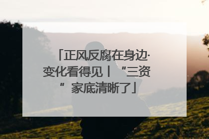 正风反腐在身边·变化看得见丨“三资”家底清晰了