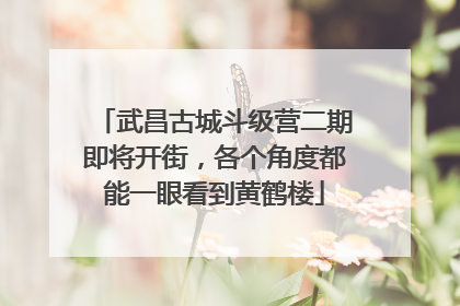 武昌古城斗级营二期即将开街，各个角度都能一眼看到黄鹤楼