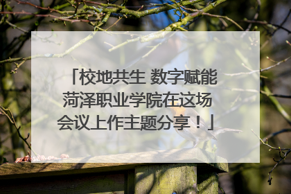 校地共生 数字赋能 菏泽职业学院在这场会议上作主题分享！
