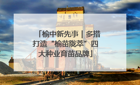 榆中新先事｜多措打造“榆苗陇萃”四大种业育苗品牌