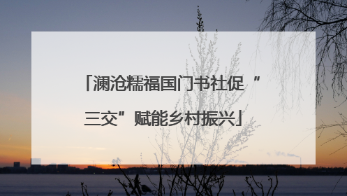 澜沧糯福国门书社促“三交”赋能乡村振兴