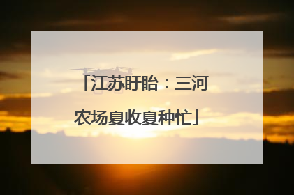 江苏盱眙：三河农场夏收夏种忙