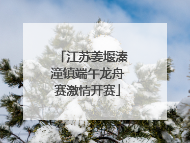 江苏姜堰溱潼镇端午龙舟赛激情开赛