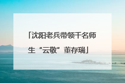 沈阳老兵带领千名师生“云敬”董存瑞