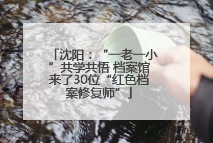 沈阳：“一老一小”共学共悟 档案馆来了30位“红色档案修复师”
