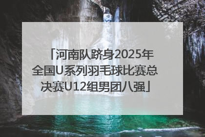 河南队跻身2025年全国U系列羽毛球比赛总决赛U12组男团八强