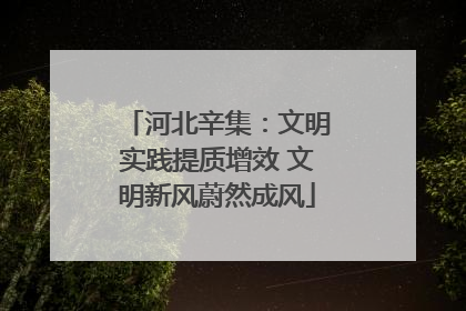 河北辛集：文明实践提质增效 文明新风蔚然成风