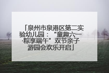 泉州市泉港区第二实验幼儿园：“童趣六一·粽享端午”双节亲子游园会欢乐开启