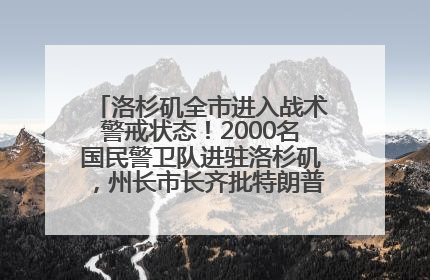 洛杉矶全市进入战术警戒状态！2000名国民警卫队进驻洛杉矶，州长市长齐批特朗普“制造混乱”