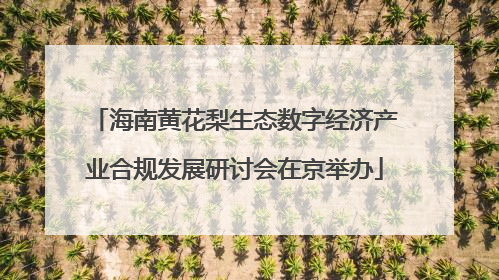 海南黄花梨生态数字经济产业合规发展研讨会在京举办