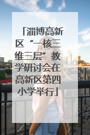 淄博高新区“一核三维三层”教学研讨会在高新区第四小学举行