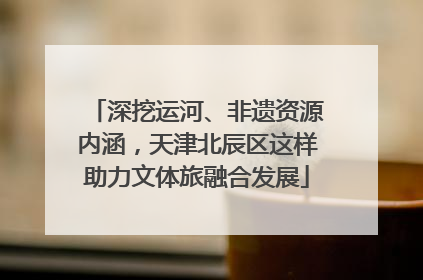 深挖运河、非遗资源内涵，天津北辰区这样助力文体旅融合发展