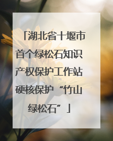 湖北省十堰市首个绿松石知识产权保护工作站硬核保护“竹山绿松石”
