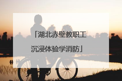 湖北赤壁教职工沉浸体验学消防