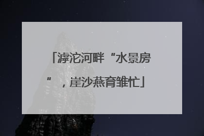 滹沱河畔“水景房”，崖沙燕育雏忙
