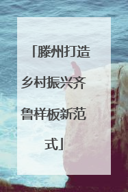 滕州打造乡村振兴齐鲁样板新范式