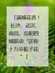 满城花香！长沙、武汉、南昌、岳阳四城联动“送你十万朵栀子花”