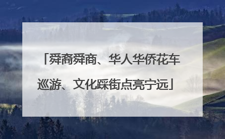 舜裔舜商、华人华侨花车巡游、文化踩街点亮宁远