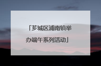 芗城区浦南镇举办端午系列活动
