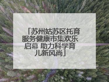 苏州姑苏区托育服务健康市集欢乐启幕 助力科学育儿新风尚