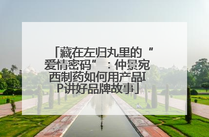 藏在左归丸里的“爱情密码”：仲景宛西制药如何用产品IP讲好品牌故事