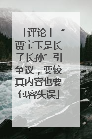 评论丨“贾宝玉是长子长孙”引争议，要较真内容也要包容失误