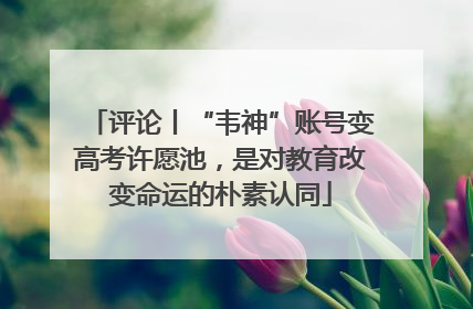 评论丨“韦神”账号变高考许愿池，是对教育改变命运的朴素认同