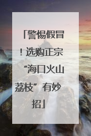 警惕假冒！选购正宗“海口火山荔枝”有妙招