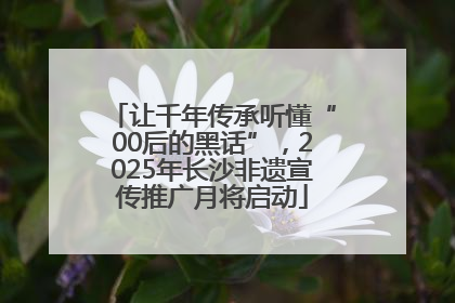 让千年传承听懂“00后的黑话”，2025年长沙非遗宣传推广月将启动