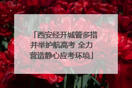 西安经开城管多措并举护航高考 全力营造静心应考环境