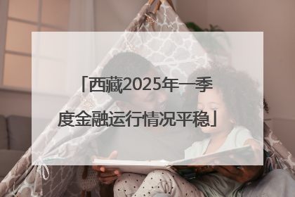 西藏2025年一季度金融运行情况平稳