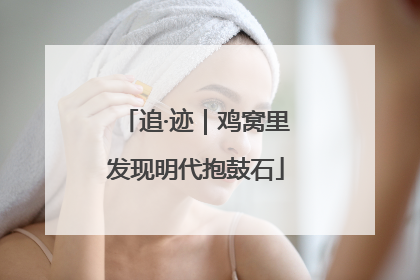 追·迹｜鸡窝里发现明代抱鼓石
