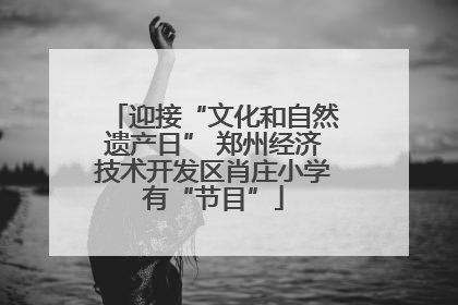 迎接“文化和自然遗产日” 郑州经济技术开发区肖庄小学有“节目”