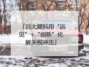 远大健科用“远见”+“创新”化解关税冲击