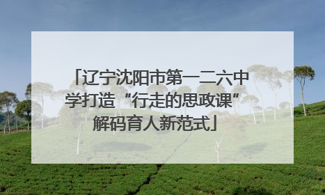 辽宁沈阳市第一二六中学打造“行走的思政课” 解码育人新范式