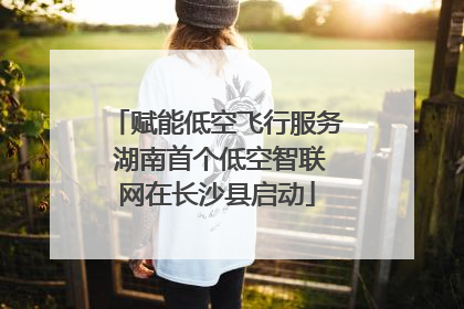 赋能低空飞行服务 湖南首个低空智联网在长沙县启动