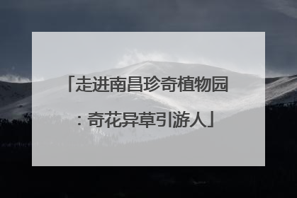 走进南昌珍奇植物园：奇花异草引游人